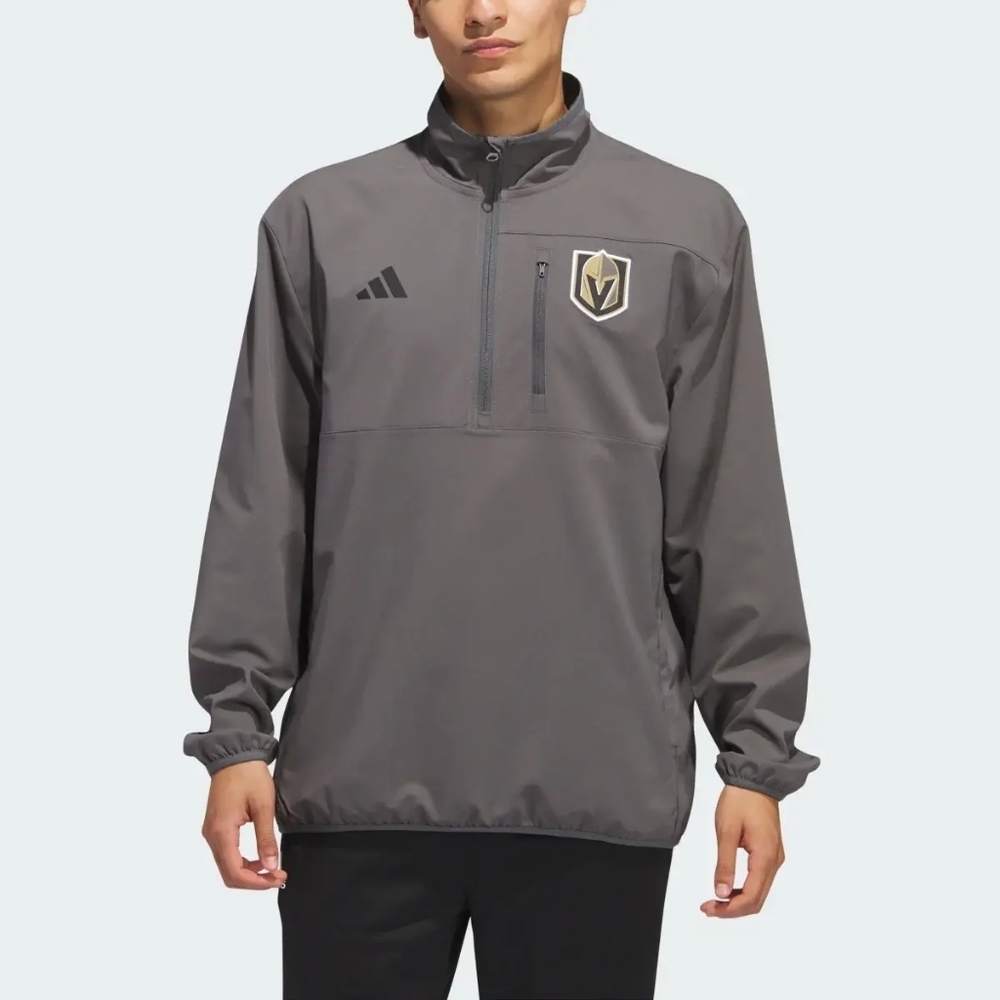 Adidas NHL Vegas Golden Knights Mens 1/4 Zip Pullover Jacket IP5814